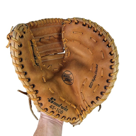 Goodwin 45-108 First Base Basketball Glove, 100% Nylon Stitched, Leather, made i - Picture 1 of 10